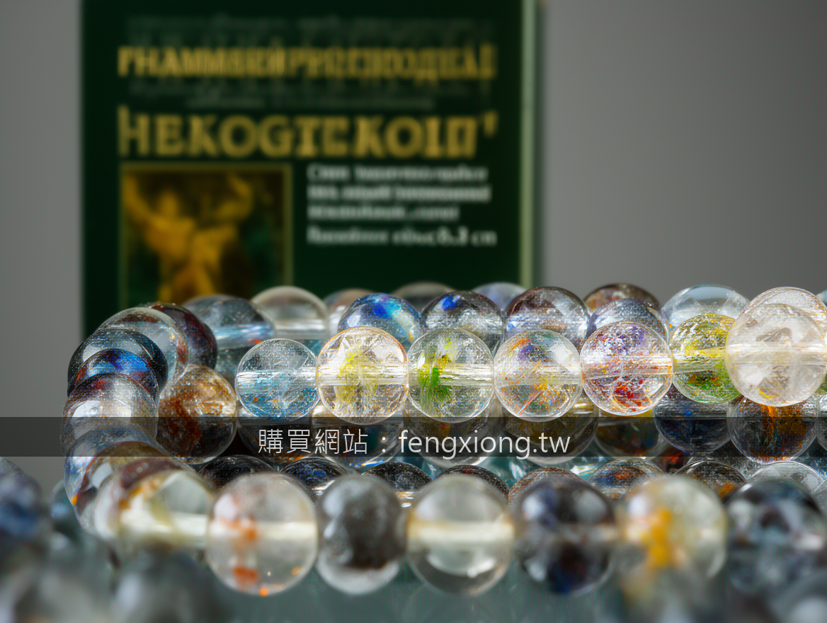 Macro crystal bracelet photography revealing natural bead details.
Subject: Plac